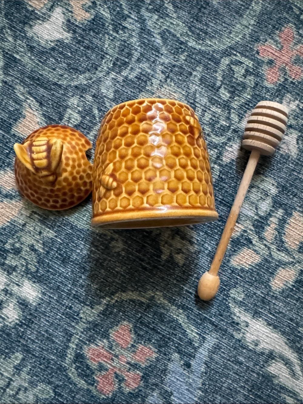 William Sonoma Porcelain Honey Pot